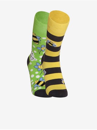 Barevné veselé uinsex ponožky Dedoles Včely