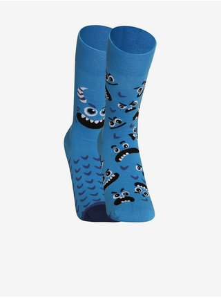 Modré veselé unisex ponožky Dedoles Příšerka