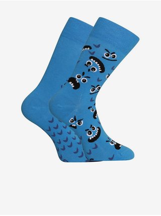 Modré veselé unisex ponožky Dedoles Příšerka