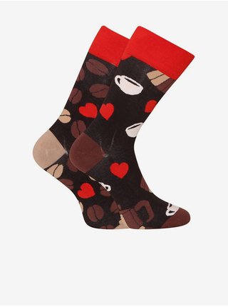 Barevné unisex veselé ponožky Dedoles Kávová láska