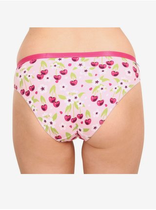 Růžové dámské veselé kalhotky Dedoles Třešňový květ  