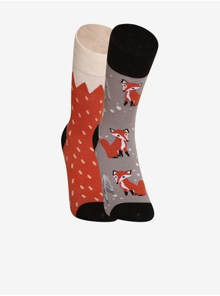 Ponožky pre mužov Dedoles - červená, sivá