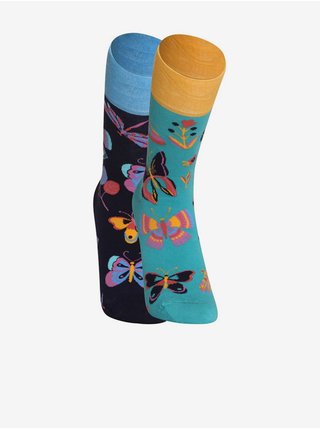 Barevné unisex veselé ponožky Dedoles Motýli