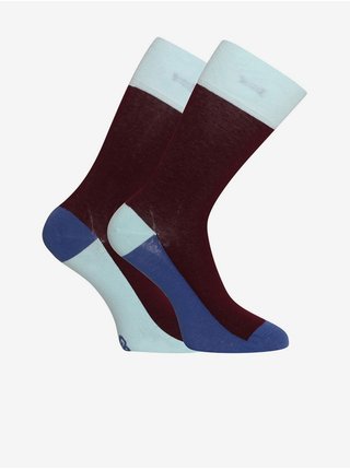 Ponožky pre mužov Dedoles - vínová, modrá