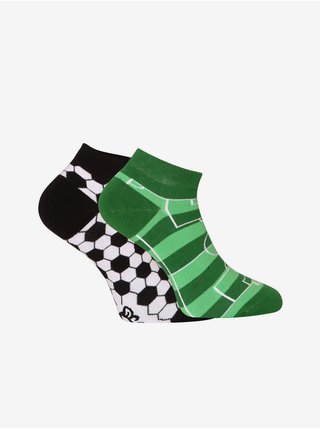 Černo-zelené pánské ponožky Dedoles Fotbal 