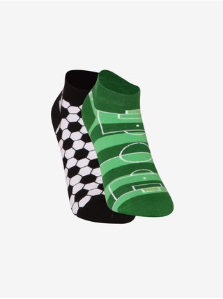 Černo-zelené pánské ponožky Dedoles Fotbal 