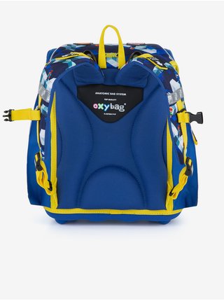 Modrý klučičí vzorovaný batoh Oxybag Premium Light