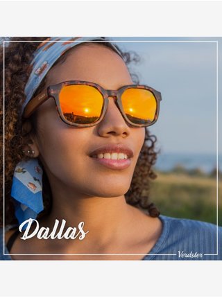 Oranžové vzorované sluneční brýle Verdster Dallas