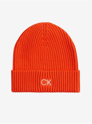Oranžová pánská čepice Calvin Klein