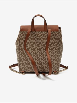 Hnědý dámský vzorovaný batoh DKNY Bryant