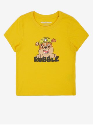 Žluté klučičí tričko Fusakle Patrol Rubble