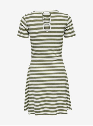 Letné a plážové šaty pre ženy ONLY - zelená, biela