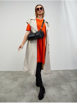 Oranžové mikinové basic šaty ZOOT.lab Monika 2