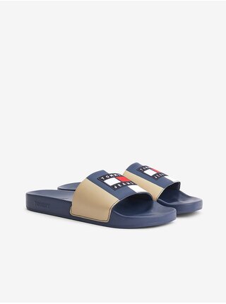 Sandále, papuče pre mužov Tommy Hilfiger - tmavomodrá, červená