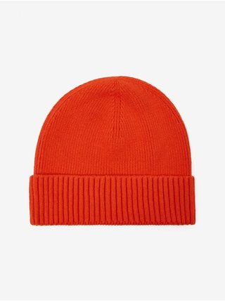 Oranžová pánská žebrovaná zimní čepice Tommy Hilfiger