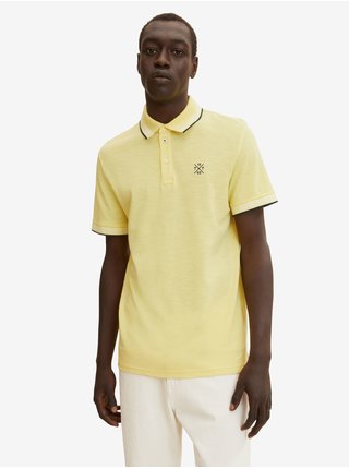Světle žluté pánské polo tričko Tom Tailor