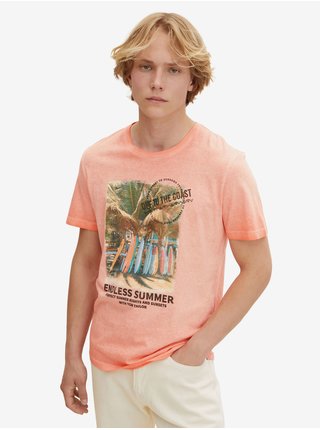 Meruňkové pánské tričko Tom Tailor