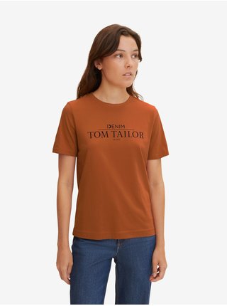 Oranžové dámské tričko Tom Tailor Denim