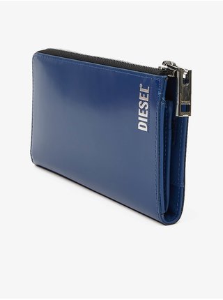 Tmavě modrá pánská kožená peněženka Diesel
