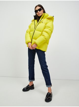 Žlutá dámská oversize bunda Calvin Klein Jeans