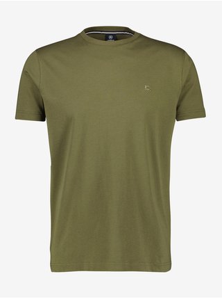 Khaki pánské basic tričko LERROS