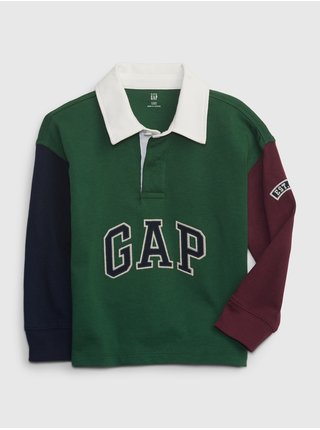 Tmavě zelené klučičí polo tričko GAP