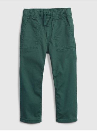 Tmavě zelené klučičí kalhoty GAP  