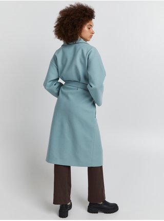 Kabáty pre ženy ICHI - svetlomodrá