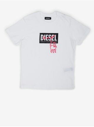 Bílé holčičí tričko Diesel