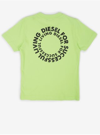 Světle zelené klučičí tričko s potiskem Diesel