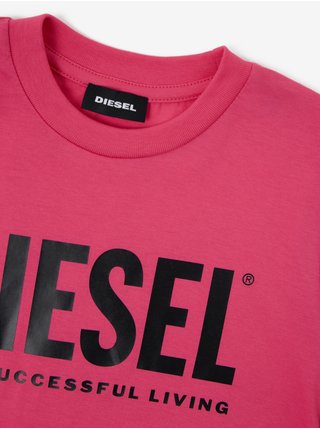 Růžové holčičí tričko Diesel