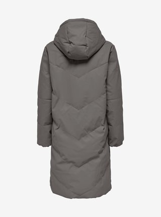 Šedý zimní prošívaný kabát JDY Rikka