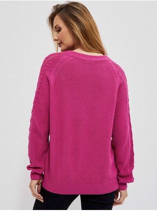 Tmavě růžový svetr Moodo