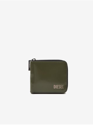 Khaki pánská kožená peněženka Diesel