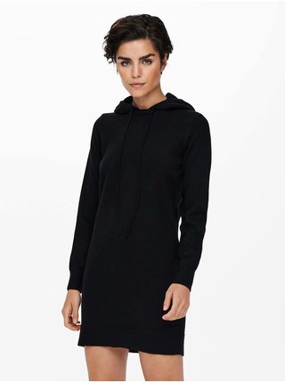Černé mikinové šaty s kapucí JDY Mischa