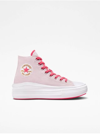 Světle růžové dámské kotníkové tenisky Converse