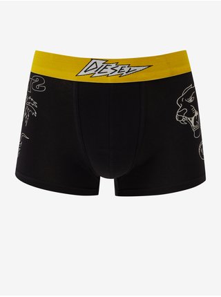 Boxerky pre mužov Diesel - čierna, žltá