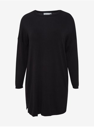 Černé dámské svetrové šaty Fransa