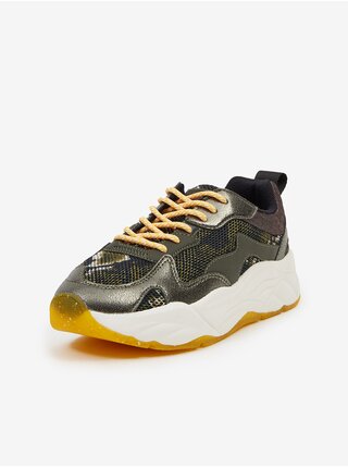 Tmavě zelené dámské vzorované tenisky Scotch & Soda Celest Sneaker Green Multi