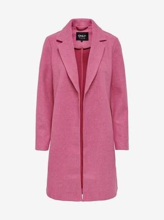 Růžový kabát ONLY Emma