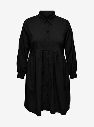 Čierne košeľové šaty ONLY CARMAKOMA Filopa