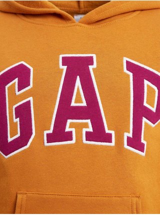 Oranžová dievčenská mikina s logom GAP