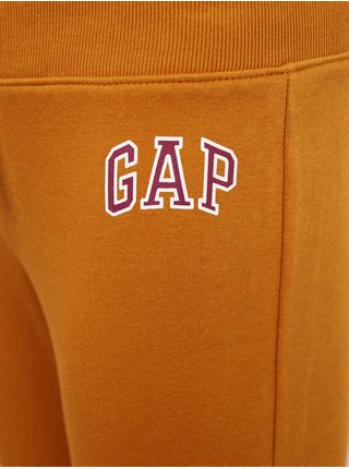 Oranžové dievčenské tepláky s logom GAP