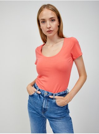 Oranžové basic tričko ORSAY