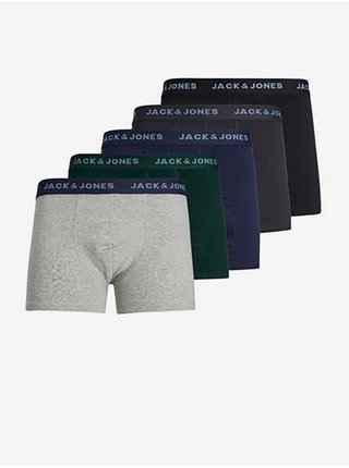 Boxerky pre mužov Jack & Jones - svetlosivá, zelená, tmavomodrá, tmavosivá, čierna