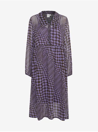 Košeľové šaty pre ženy ICHI - fialová