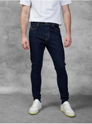 Tmavě modré pánské skinny fit džíny Diesel