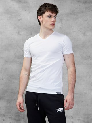 Sada tří pánských basic triček v šedé, černé a bílé barvě Diesel