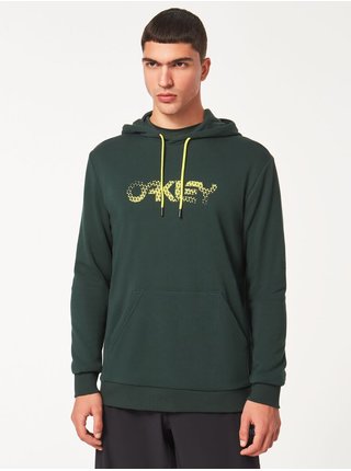 Tmavě zelená pánská mikina s kapucí Oakley