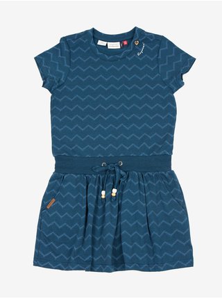 Tmavě modré holčičí vzorované šaty Ragwear Magy